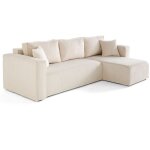 Bestmobilier - topaze - canapé d'angle déhoussable réversible 4 places en velours côtelé Bestmobilier - topaze - canapé d'angle déhoussable réversible 4 places en velours côtelé