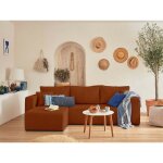 Bestmobilier - topaze - canap d'angle rversible - 4 places - convertible avec coffre - en velours ctel ...