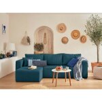 Bestmobilier - topaze - canap d'angle rversible - 4 places - convertible avec coffre - en velours ctel ...