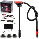 Pompe de transfert de carburant �lectrique, pompes � carburant transfert avec adaptateur 3 tailles, pompe ...