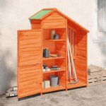 Torana - abri à outils de marron 120x53, 5x170 cm bois massif pin Torana - abri à outils de marron 120x53, 5x170 cm bois massif pin