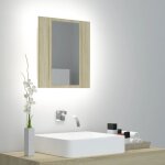 Torana - armoire à miroir led de bain chêne 40x12x45 cm acrylique Torana - armoire à miroir led de bain chêne 40x12x45 cm acrylique