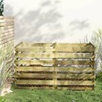 Torana - bac de compostage  lattes bois de pin imprgn 180x90x90 cm