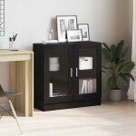 Torana - biblioth�que ch�ne noir 82. 5 x 30. 5 x 80 cm bois d'ing�nierie