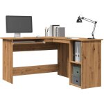 Torana - bureau d'angle chne artisanal 120x140x75 cm bois d'ingnierie