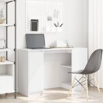 Torana - bureau blanc 120x42x76 cm bois d'ingnierie