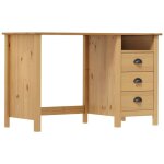 Torana - bureau hill avec 3 tiroirs 120x50x74 cm pin solide Torana - bureau hill avec 3 tiroirs 120x50x74 cm pin solide