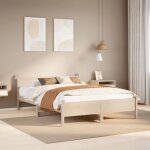 Torana - cadre de lit sans matelas 140x190 cm bois de pin massif