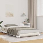 Torana - cadre de lit sur�lev� blanc 90 x 200 cm bois massif en pin