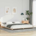 Torana - cadre de lit surlev marron 180 x 220 cm bois massif en pin