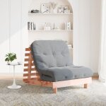 Torana - canap - lit futon avec matelas 80x206x11 cm bois massif douglas