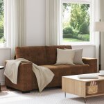 Torana - canapé deux places avec coussin marron faux cuir Torana - canapé deux places avec coussin marron faux cuir