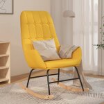 Torana - chaise à bascule jaune moutarde tissu Torana - chaise à bascule jaune moutarde tissu