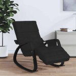 Torana - chaise � bascule noir tissu