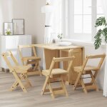 Torana - chaises � manger pliables lot de 4 corona bois massif de pin