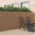 Torana - clture en brande marron 400 x 150 cm bois de brosse