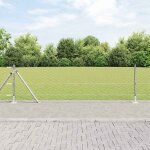 Torana - clture avec poteaux argent 0. 6 x 10 m acier recouvert de pvc