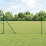 Torana - cl�ture avec poteaux gris 1. 2 x 100 m acier recouvert de pvc