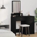 Torana - coiffeuse ch�ne noir 50 x 41 x 140 cm bois d'ing�nierie