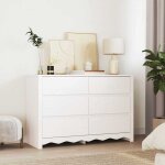 Torana - commode avec tiroir blanc 111 x 43 x 73, 5 cm bois de pin massif Torana - commode avec tiroir blanc 111 x 43 x 73, 5 cm bois de pin massif