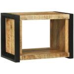 Torana - cube mural marron 55 x 35 x 40 cm bois de manguier massif
