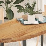 Dessus de table 140x60x4 cm bois de ch�ne massif ovale