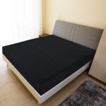 Torana - drap - housse jersey noir 140x200 cm coton