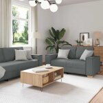 Torana - ensemble de canaps 3 pcs gris 220 x 78 x 84 cm tissu