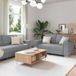 Torana - ensemble de canapés 3 pcs gris 220 x 78 x 84 cm tissu Torana - ensemble de canapés 3 pcs gris 220 x 78 x 84 cm tissu