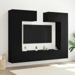 Torana - ensemble meuble tv 6 pcs chne noir 100 x 30 x 30 cm