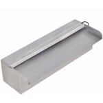 Fontaine rectangulaire de piscine avec led inox 30 cm