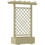 Torana - jardinire pergola 162 x 56 x 204 cm bois