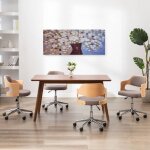 Torana - jeu de tableau sur toile fleurs en vase multicolore 150x60 cm