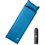 Torana - matelas de camping autogonflant oreiller 1 personne turquoise