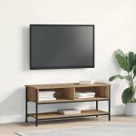 Torana - meuble tv chne artisanal 100 x 35 x 45 cm bois d'ingnierie