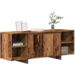 Torana - meuble tv vieux bois 130x35x50 cm bois d'ing�nierie