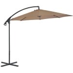 Torana - parasol de en porte -  - feux avec poteau en acier taupe