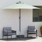Torana - pied de parasol noir 45 x 25 x 45 cm granit, acier