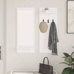 Torana - porte - manteau mural blanc 70 x 10 x 90 cm bois d'ing�nierie