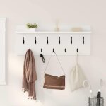 Torana - porte - manteau mural avec �tag�re blanc bois d'ing�nierie