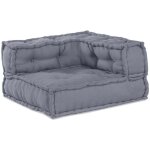 Torana - coussin gris 140 x 70 x 36 cm polyester