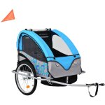 Torana - remorque de vélo et poussette 2 - en - 1 bleu et gris Torana - remorque de vélo et poussette 2 - en - 1 bleu et gris