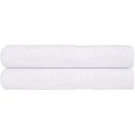 Torana - serviettes de sauna 2 pcs blanc 80x200 cm 360 g / m 100% coton