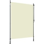 Store roulant d'extrieur 150 x 270 cm crme