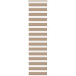 Torana - store z�bre marron sable largeur du tissu 50, 9 cm polyester
