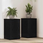 Torana - support de plante 2 pcs ch�ne noir 30 x 30 x 50 cm