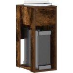 Torana - support de tour d'ordinateur et tiroir chne fum 30x44x74 cm