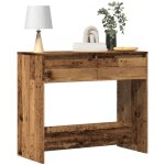 Table console vieux bois 89x41x76, 5 cm bois d'ing�nierie
