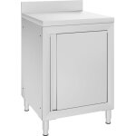 Torana - table de travail commerciale avec armoire 60x60x96 cm inox