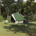 Torana - tente tipi familiale avec toit vert, beige 400 x 346 x 250 cm